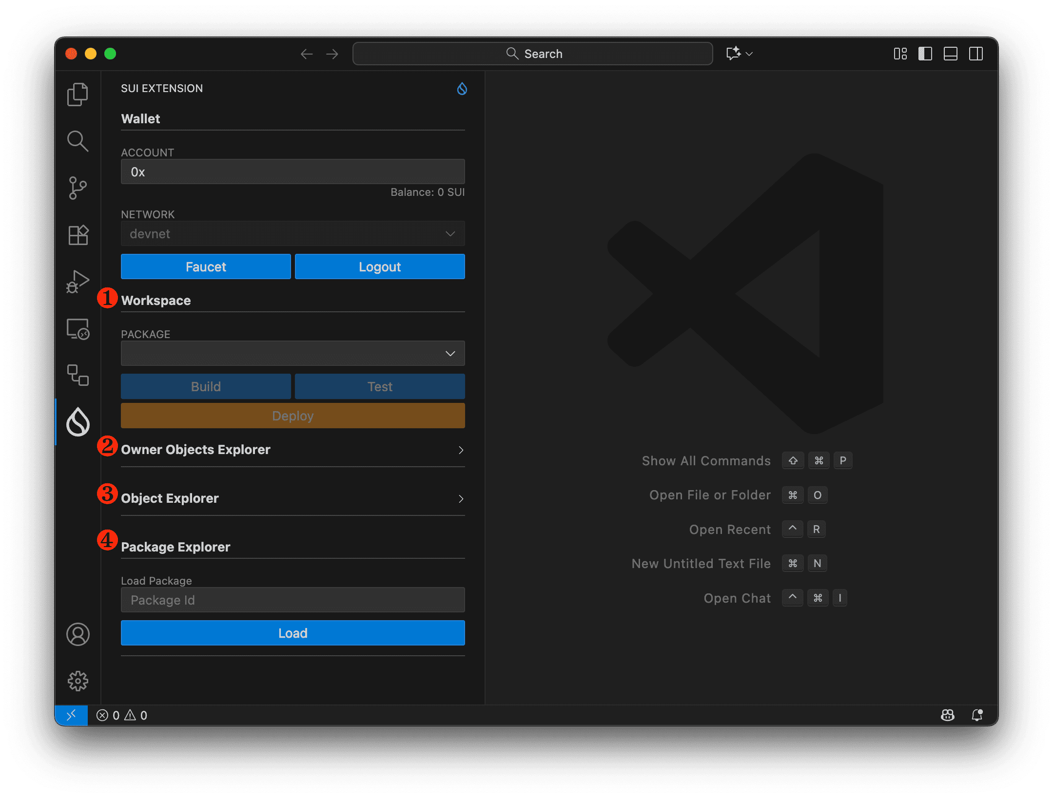 Sui Extension Explorer View
