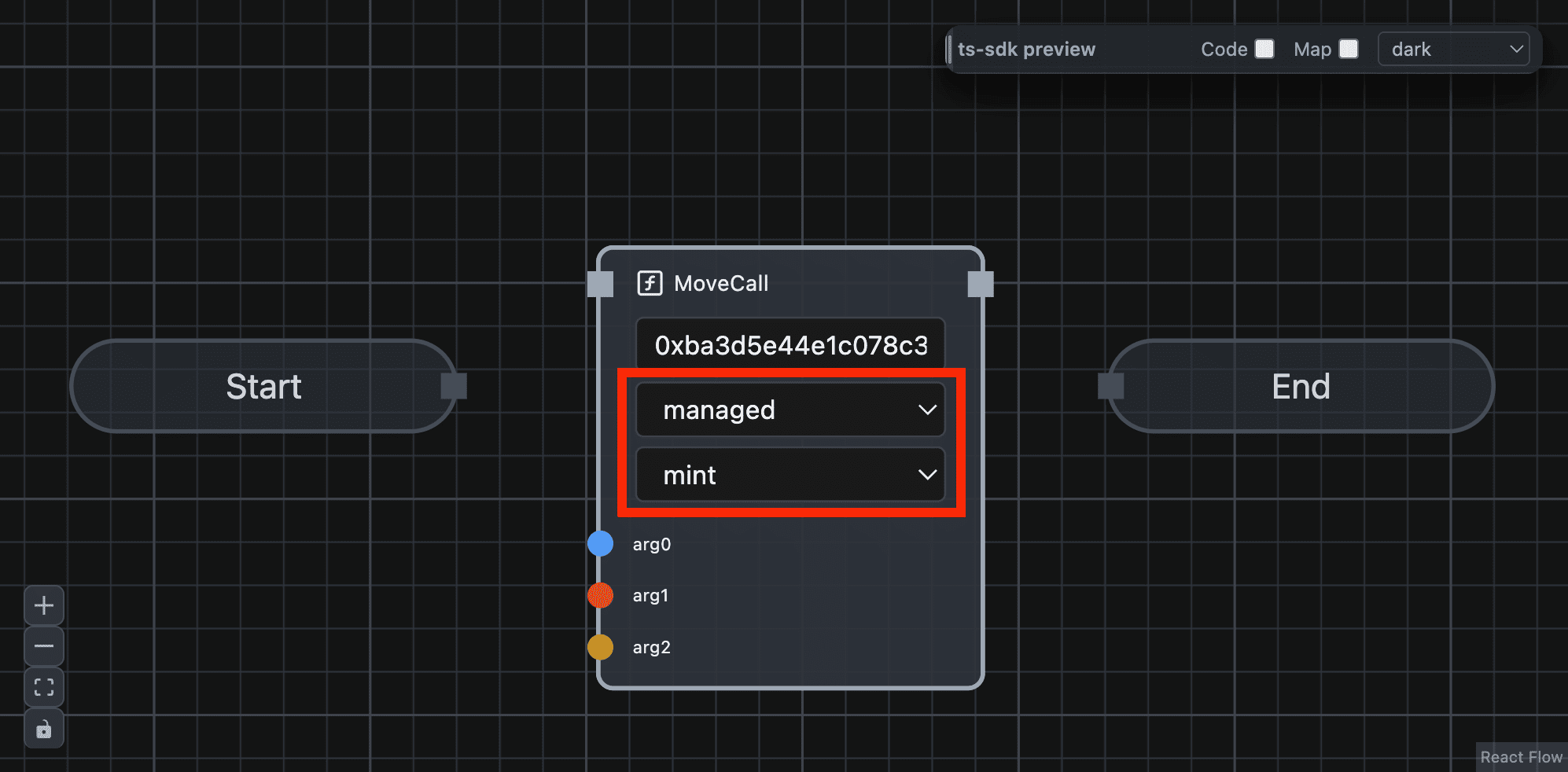 Select moveCall
